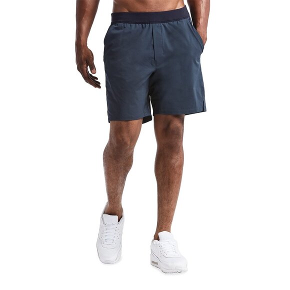 Public Rec Men's Navy 7.5" Solid Flex Athletic Shorts Size 38 - Picture 1 of 6